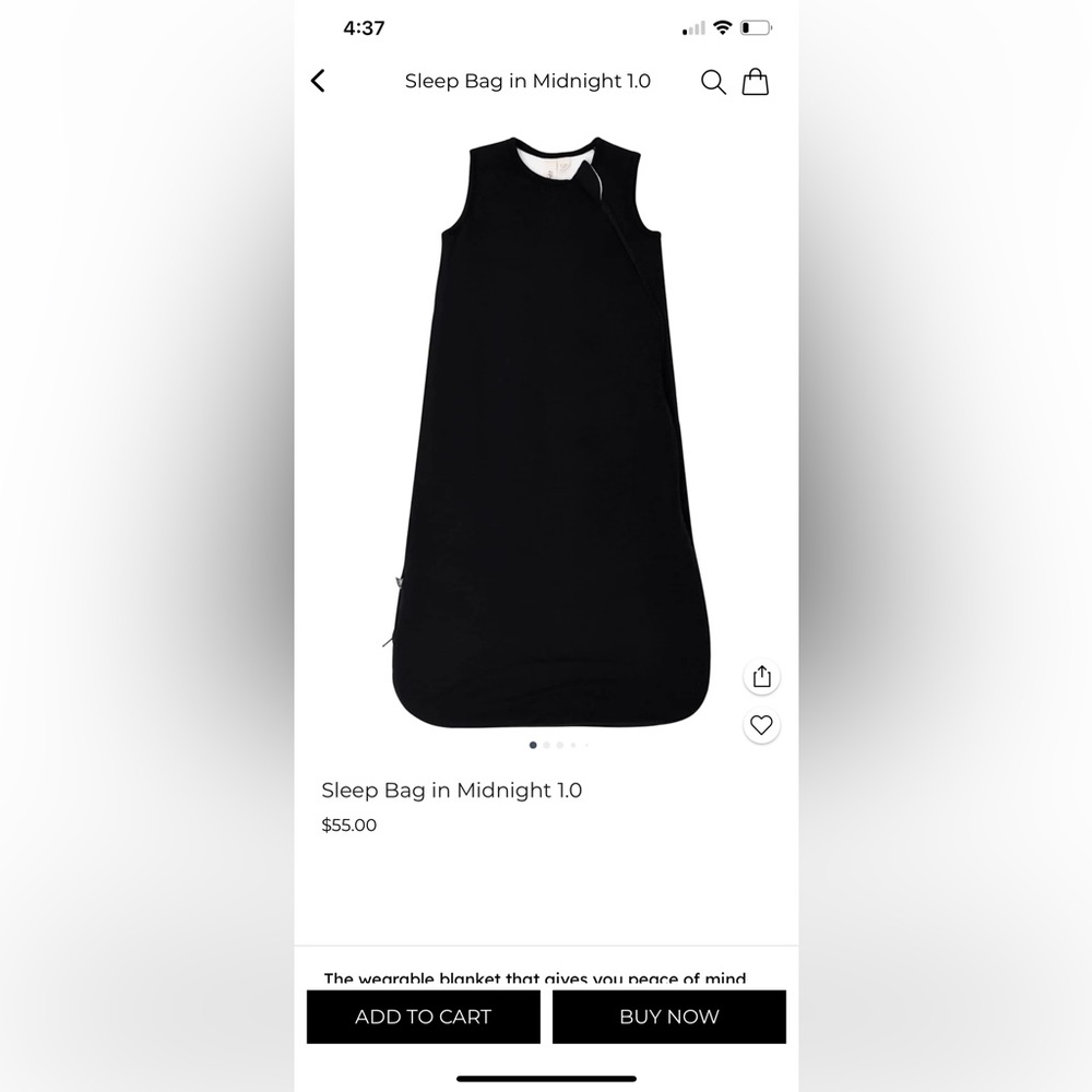 Kyte baby sleep sack